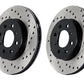 Centric 08-09 Lexus IS-F Drilled Rear Rotor