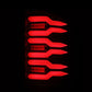 AlphaRex 07-14 Chevrolet Silverado 1500/2500HD/3500HD Luxx-Series LED Tail Lights Black/Red
