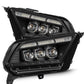 AlphaRex 10-12 Ford Mustang NOVA-Series LED Projector Headlights Blk w/Activ Light & Seq.Sig /SB DRL