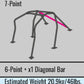 Cusco Roll Cage 7pt 2 Pass Dash Esc Chromoly RS13/RPS13 240SX (LHD Version) (S/O / No Cancel)