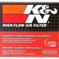 K&N Universal Round Tapered Chrome Filter 1.563in Flange ID x 3in Base OD x 2in Top OD x 3in H