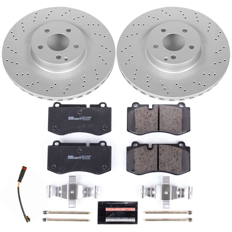 Power Stop 09-14 Mercedes-Benz CL550 Front Euro-Stop Brake Kit