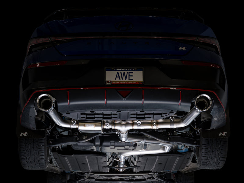 AWE 22-26 Hyundai Elantra N SwitchPath Cat-Back Exhaust - Chrome Silver Tips