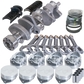 Eagle Chevy 350 1Pc 3.480in Crank 6.000in I-Beam Rod -7cc Flat Top 4.000in Pistons Rotating Assembly
