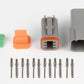 Haltech Matching Set of Deutsch DT-6 Connectors 13 Amp Plug & Pins