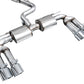 AWE 22-24 Audi 8Y S3 Touring Edition Exhaust - Chrome Silver Tips