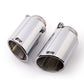 Remus Stainless Steel 102mm Angled Rolled Edge Chrome w/Adj Clamp Tail Pipe Set (Pair)