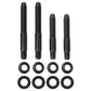 Moroso 2PC 5/16in-24 x 2.0in & 2 PC 5/16in-24 X 2.5in Long 12-Point Nuts Carb Stud Kit w/Bracket