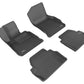 3D MAXpider 2014-2020 BMW 4 Series F32 Kagu 1st & 2nd Row Floormats - Black
