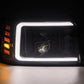 AlphaRex 92-96 Ford F-Series/Bronco PRO-Series Proj Headlights Alpha-Blk w/Seq. Sig & DRL