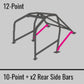 Cusco Safety21 12pt 2Pssgr BLK Thru Dash Roll Cage Nissan R33 2dr (S/O/No Cancel)