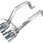 AWE Tuning 05-07 C6 Chevrolet Corvette 6.0L Track Edition Axleback Exhaust w/ Chrome Silver Tips