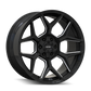 Mayhem Vanquish 8119 22x10 / 6x135/6x139.7 / -19mm Offset / 106.1mm  Hub - Gloss Black Milled