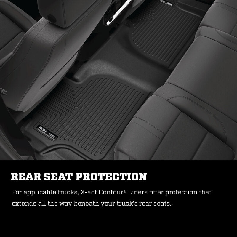 Husky Liners 18-24 Volkswagen Atlas/20-24 Atlas Cross Sport X-Act Contour Rear Floor Liner - Black