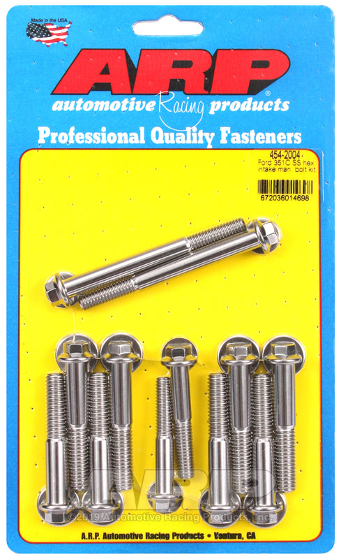 ARP Ford 351C SS Hex Intake Manifold Bolt Kit