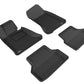 3D MAXpider 2004-2010 BMW 5 Series E60 Kagu 1st & 2nd Row Floormats - Black