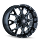 Mayhem 8015 Warrior 20x9 / 8x165.1 BP / 0mm Offset / 130.8mm Hub Gloss Black Milled Wheel