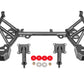 BMR 93-02 4th Gen F-Body K-member Low Mount Turbo LS1 Motor Mounts Pinto Mounts - Black Hammertone