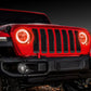 Oracle Jeep Wrangler JL/Gladiator JT LED Surface Mount Headlight Halo Kit - Amber