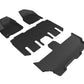 3D MAXpider 2017-2020 Chrysler Pacifica/Voyager Kagu 1st & 2nd & 3rd Row Floormats - Black