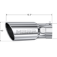 MBRP Universal Tip 6in OD 5in Inlet 15.5in Length 30 Deg Bend Angled Rolled End T304