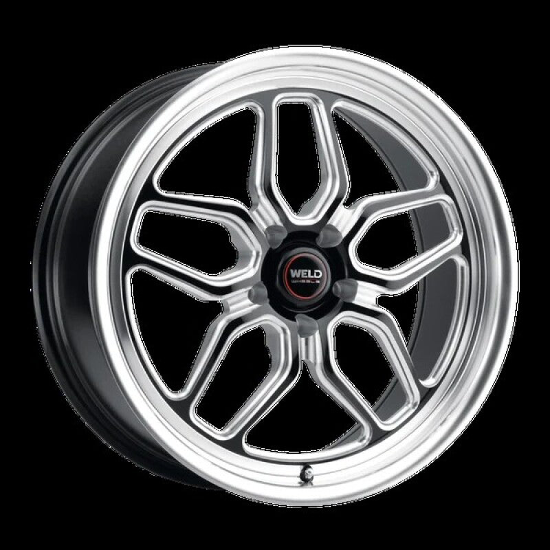 Weld Racing 17x10 Laguna Drag 5x115 ET00 BS5.5 Gloss BLK MIL DIA 78.1