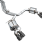AWE Tuning 19-23 Audi C8 S6/S7 2.9T V6 AWD Touring Edition Exhaust - Diamond Black Tips