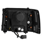 AlphaRex 92-96 Ford F-Series/Bronco PRO-Series Proj Headlights Alpha-Blk w/Seq. Sig & DRL