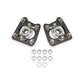 BMR 94-04 Ford Mustang Steel Caster Camber Plates - Black Hammertone