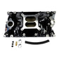 Edelbrock RPM Air-Gap Manifold for Small-Block Chevy Vortec - Black Plasma Finish