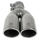aFe Takeda 304 Stainless Steel Clamp-on Exhaust Tip Polished 2-1/2ininlet x 3-1/2in Outlet X 12in L
