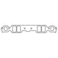 Cometic GM Gen1 SB V8 .125in Fiber Intake Mani Gskt-2.090in x 1.280in Rect. Race Ports-10 Pack