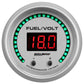 Autometer 52.4mm Silver Switchable 0-100 Fuel Level/8-18V Voltmeter Ultra-Lite Elite Digital Gauge