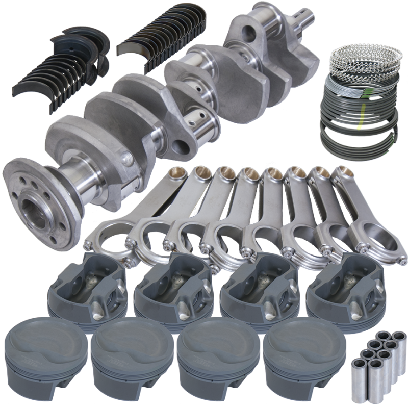 Eagle Chevy 350 3.750in Crank 6.000in H-Beam -16cc Inv Dome 4.030in Pistons Rotating Assembly