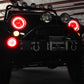 Oracle 07-17 Jeep Wrangler Surface Mount LED Headlight Halo Kit - Red