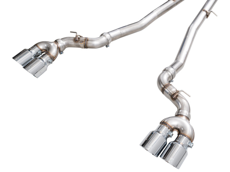 AWE BMW G90/G99 M5 Track Edition Catback Exhaust - Chrome Silver Tips