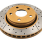 DBA 07-17 Jeep Wrangler Front Drilled & Slotted Street Series X-Gold Rotor