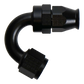 DeatschWerks 8AN Female Flare Swivel (Incl Ferule/Olive) 150-degree Hose End PTFE