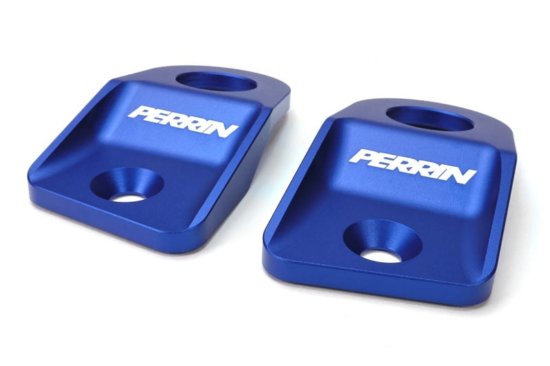 PERRIN 15-21 Subaru WRX / STI Upper Radiator Bracket Set - Blue