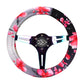 NRG Steering Wheel Cover - Sakura Stretch Polyester w/ PrismaTag