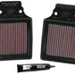 K&N 00-06 Kawasaki ZX12R Ninja Replacement Air Filter (2 Per Box)