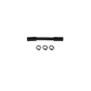 Deatschwerks Convoluted Tubing 100mm Length x 10mm ID Side 1 x 10mm ID Side 2 - Black