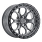 Weld 17x9 Ledge 6 6x135  ET-12 BS 4.50 Satin GUN / Satin BLK Ring 87.1