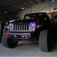 Oracle 07-17 Jeep Wrangler LED Fog Light Halo Kit - UV/Purple