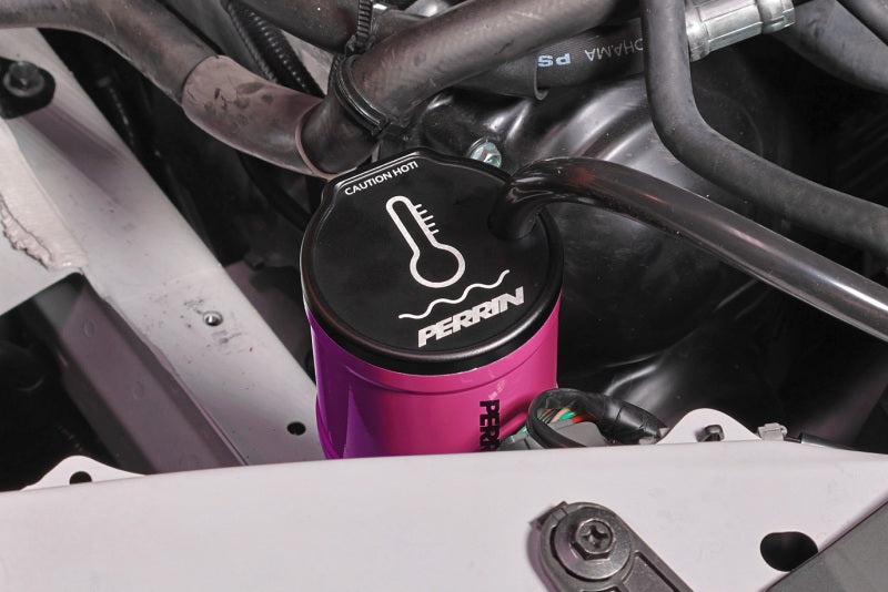 Perrin 13-25 Subaru BRZ / 04-21 Subaru STI / 02-25 Subaru WRX Coolant Overflow Tank - Hyper Pink
