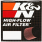 K&N Universal Clamp-On Air Filter 2-3/4in Flange 3-1/2in T 8-1/4in Height