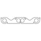 Cometic Chevy Gen1 SB V8 Header Gskt .060in HTS 1.810in-Round Port Hooker/Stahl Pattern-20 Pack