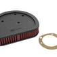K&N Replacement Air Filter 7.125in L x 5.688in W x 1.625in H for Harley Davidson