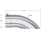 MBRP Universal Tip 5 O.D. Turn Down 5 inlet 14 length
