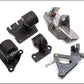 Innovative 88-91 Civic H-Series Black Steel Mounts 85A Bushings (Manual Hydro Actuator)